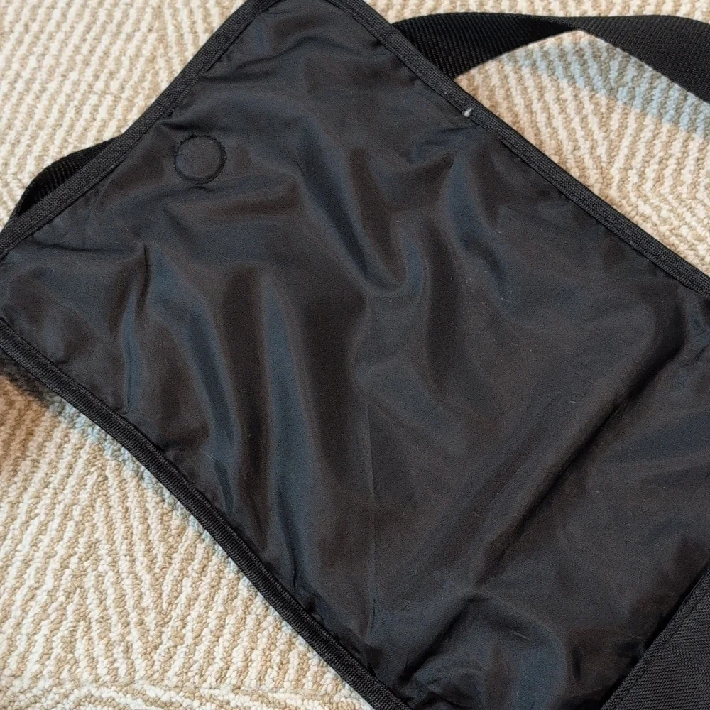 Eddie Bauer Black Orange Messenger Crossbody Small Diaper Bag Durable